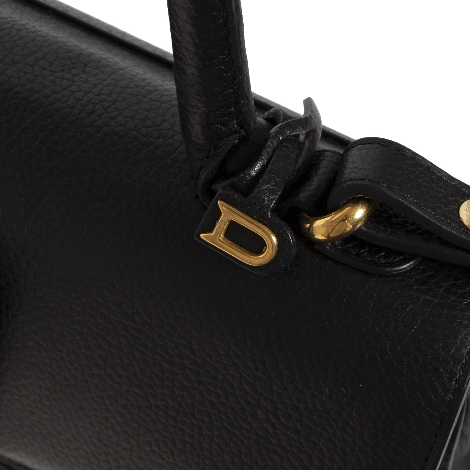 Authentic secondhand Delvaux Brillant Black MM Bag + Strap designer bags fashion luxury vintage webshop safe secure online shopping worldwide shipping delivery