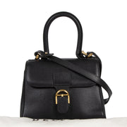 Authentieke tweedehands vintage Delvaux Black Mini Brillant Bag koop online webshop LabelLOV