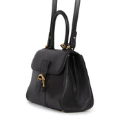 Authentique seconde-main vintage Delvaux Black Mini Brillant Bag achète en ligne webshop LabelLOV