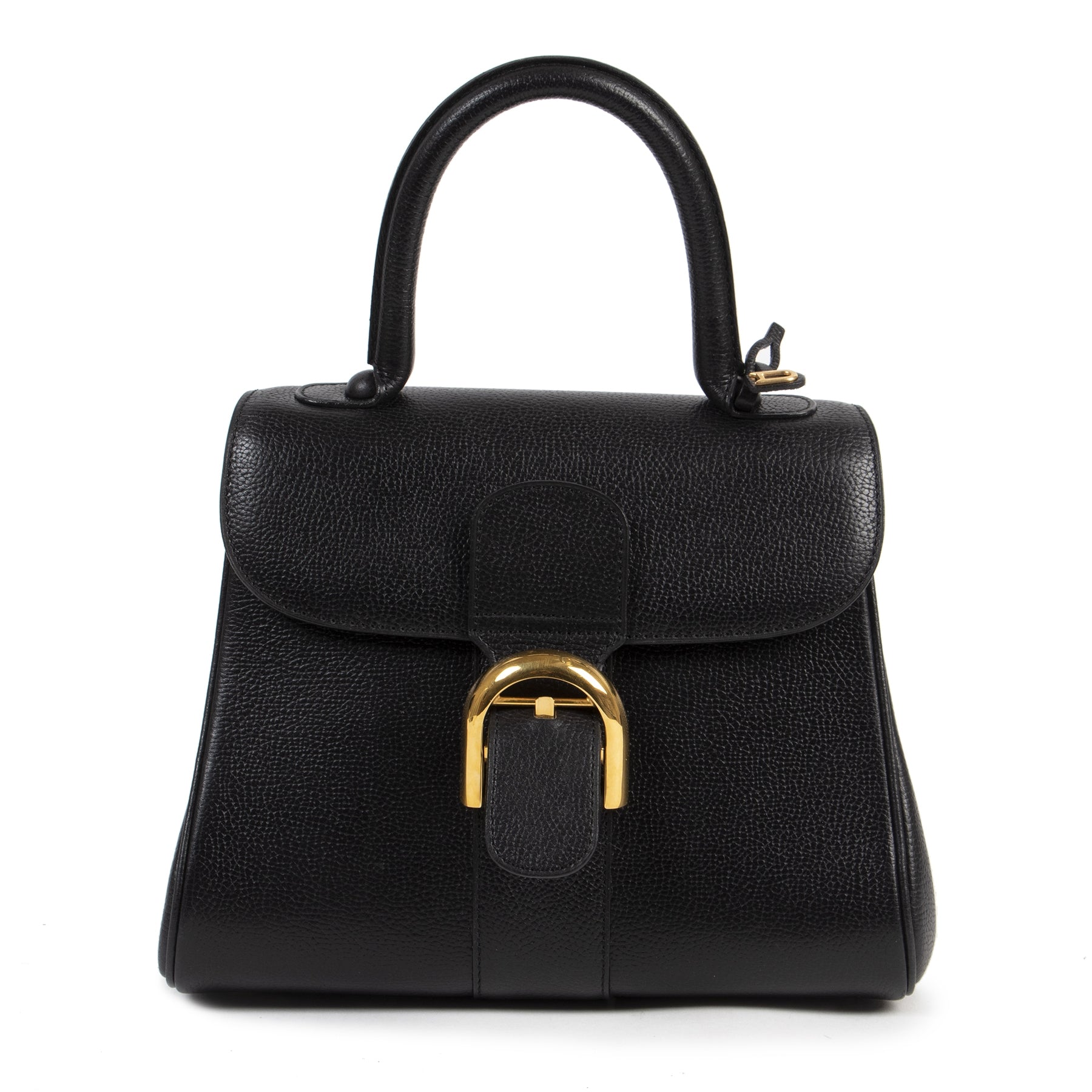 Authentique seconde-main vintage Delvaux Black Brillant PM Bag achète en ligne webshop LabelLOV