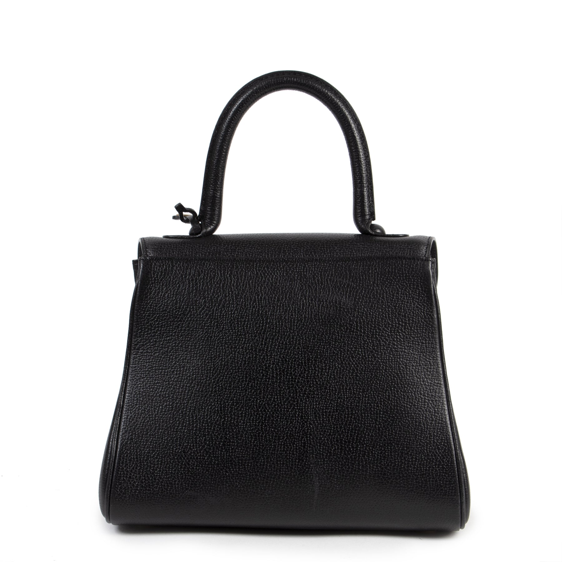 Authentieke tweedehands vintage Delvaux Black Brillant PM Bag koop online webshop LabelLOV