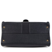 Authentic secondhand Delvaux Brillant Navy Blue MM Bag designer bags fashion designer brands luxury vintage webshop safe secure online shopping worldwide shipping