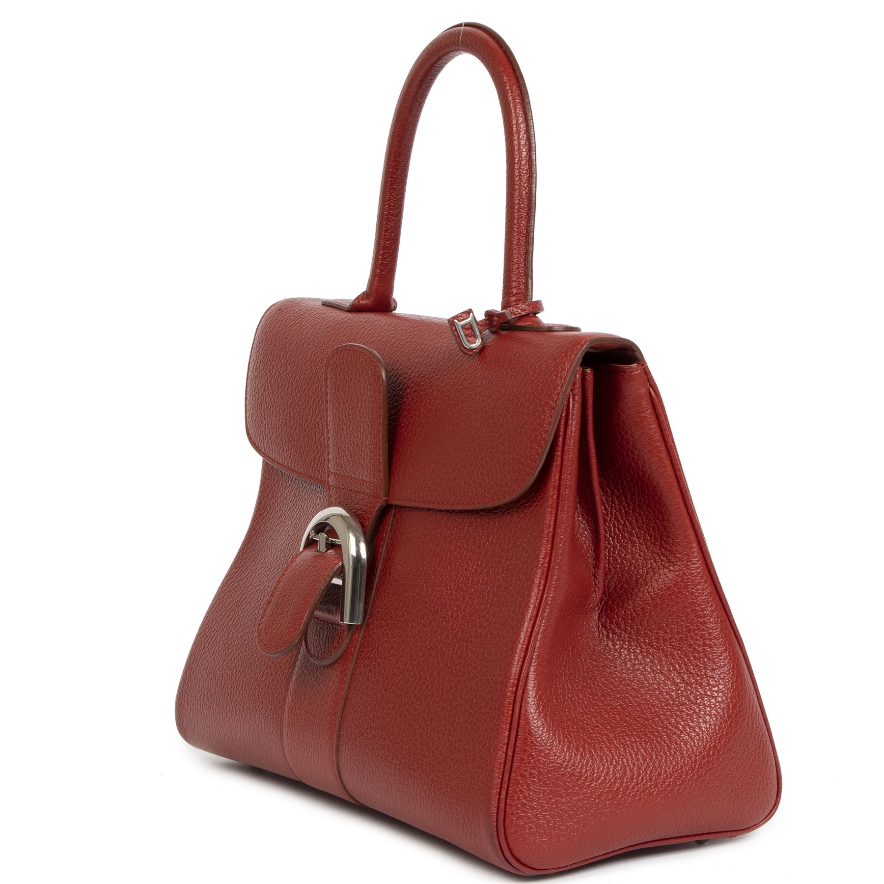 Authentiek Delvaux Brillant MM red tweedehands correcte prijs LabelLOV veilig online webshop luxe merken winkelen Antwerpen België mode