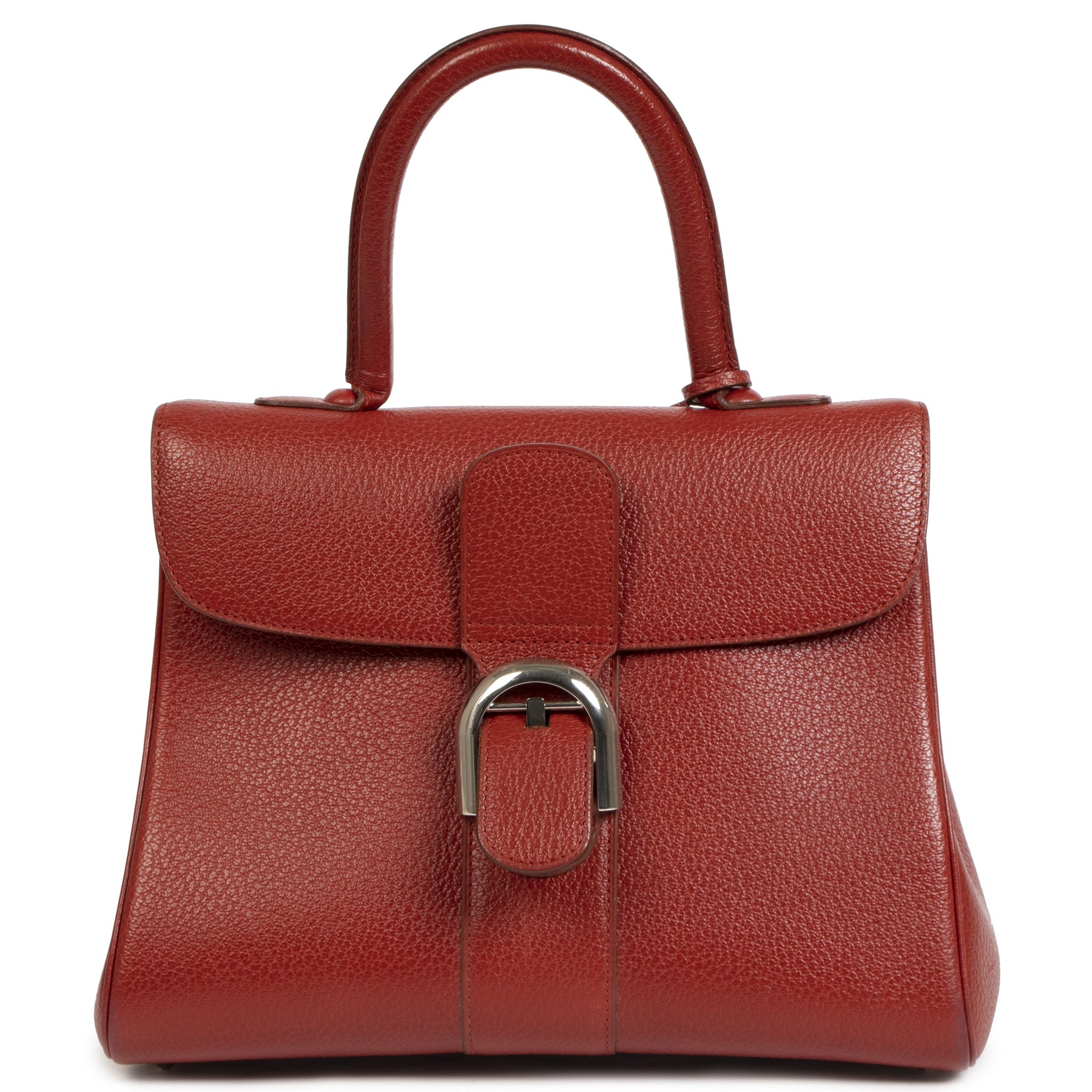 Authentic secondhand Delvaux Brillant MM Red bags at the right price at LabelLOB webshop online safe and secure luxury brand shop LabelLOV Antwerp Belgium