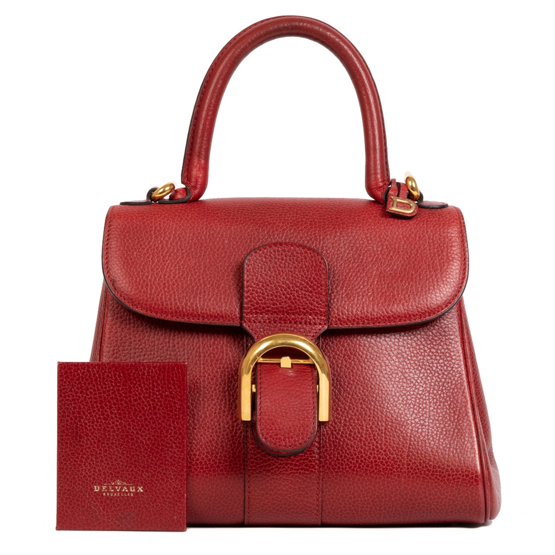 Delvaux Brillant PM Dark Red Bag