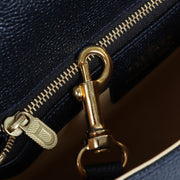 Delvaux Brillant PM Navy Blue + Strap for sale at Labellov secondhand luxury kopen