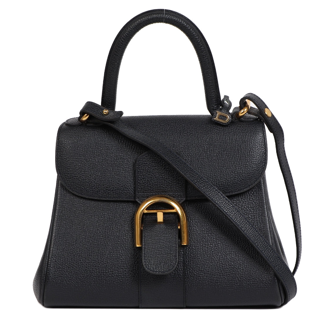 Delvaux Brillant PM Navy Blue + Strap for the best price at Labellov. We buy and sell your authentic designer bags online