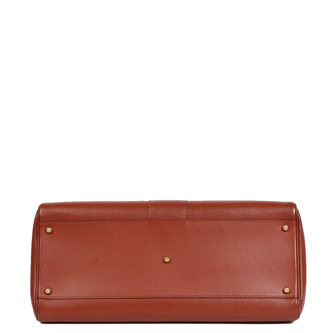 We buy and sell your preloved designer bags and accessories online Delvaux Cognac Brillant GM + Strap