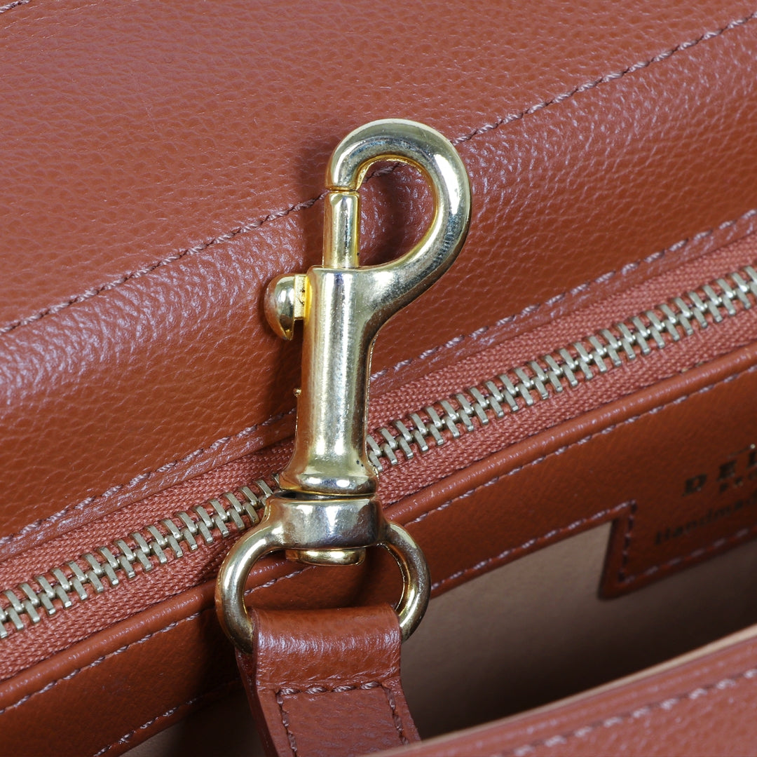Delvaux Cognac Brillant GM + Strap