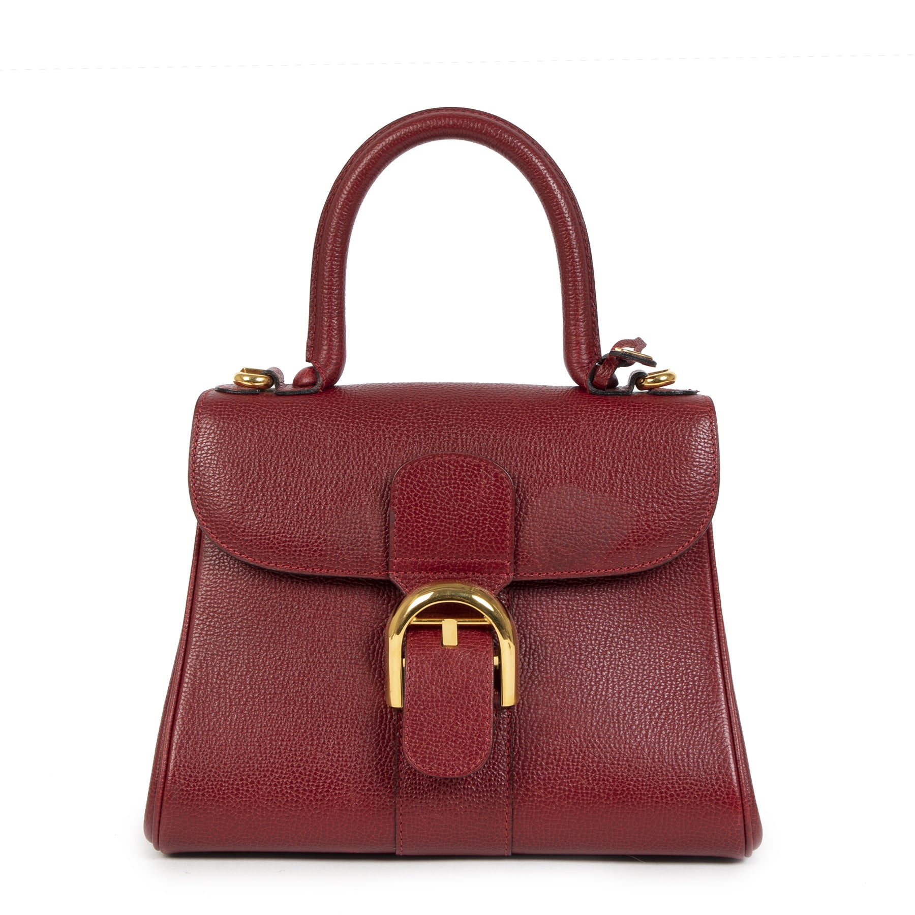 Authentic secondhand Delvaux Brillant PM Burgundy fashion designer bags designer brands luxury vintage webshop safe secure online shopping worldwide shipping delivery