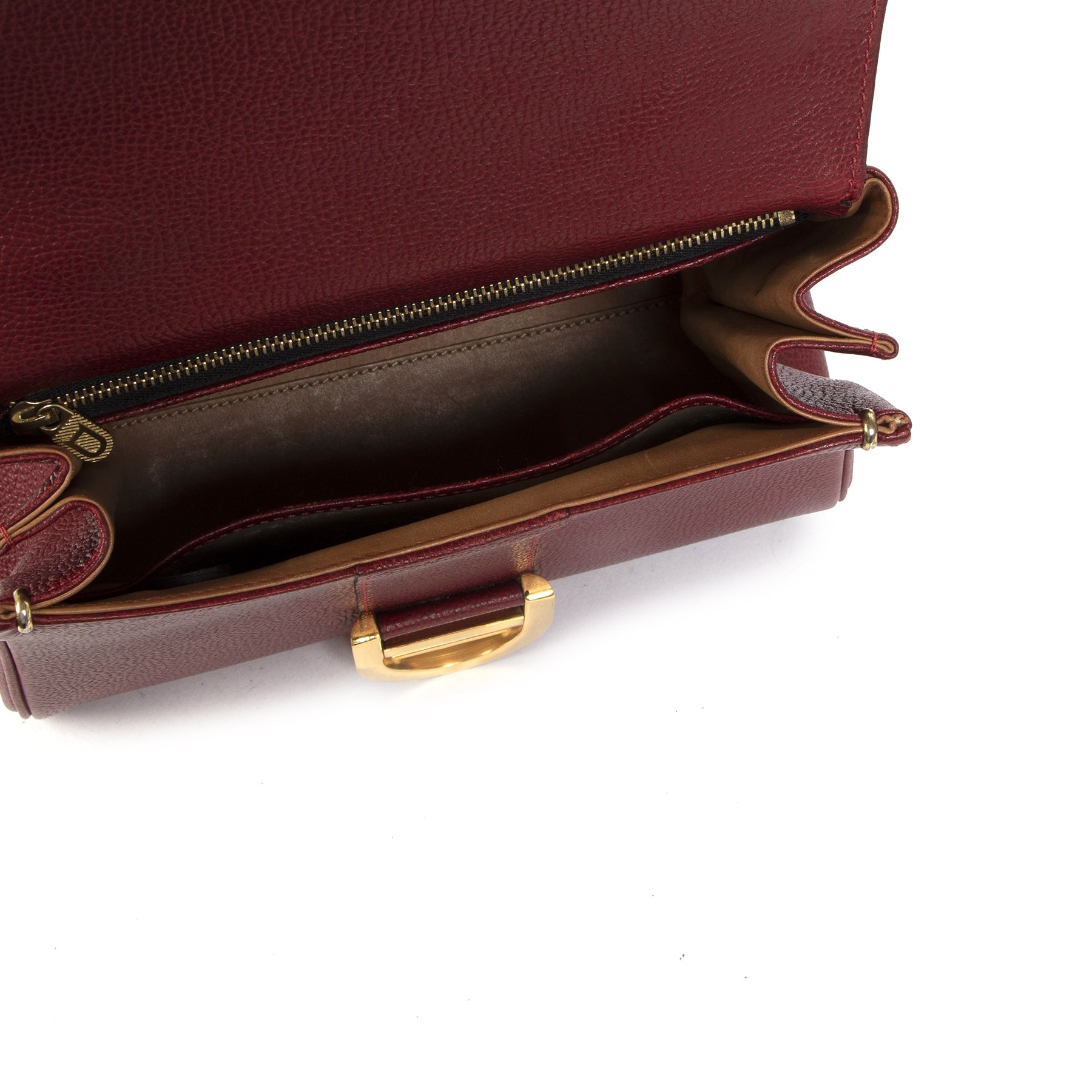 Authentic secondhand Delvaux Brillant PM Burgundy fashion designer bags designer brands luxury vintage webshop safe secure online shopping worldwide shipping delivery
