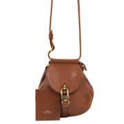 koop veilig onilne tegen de beste prijs Delvaux Mini Cognac Cerceau Crossboy Bag