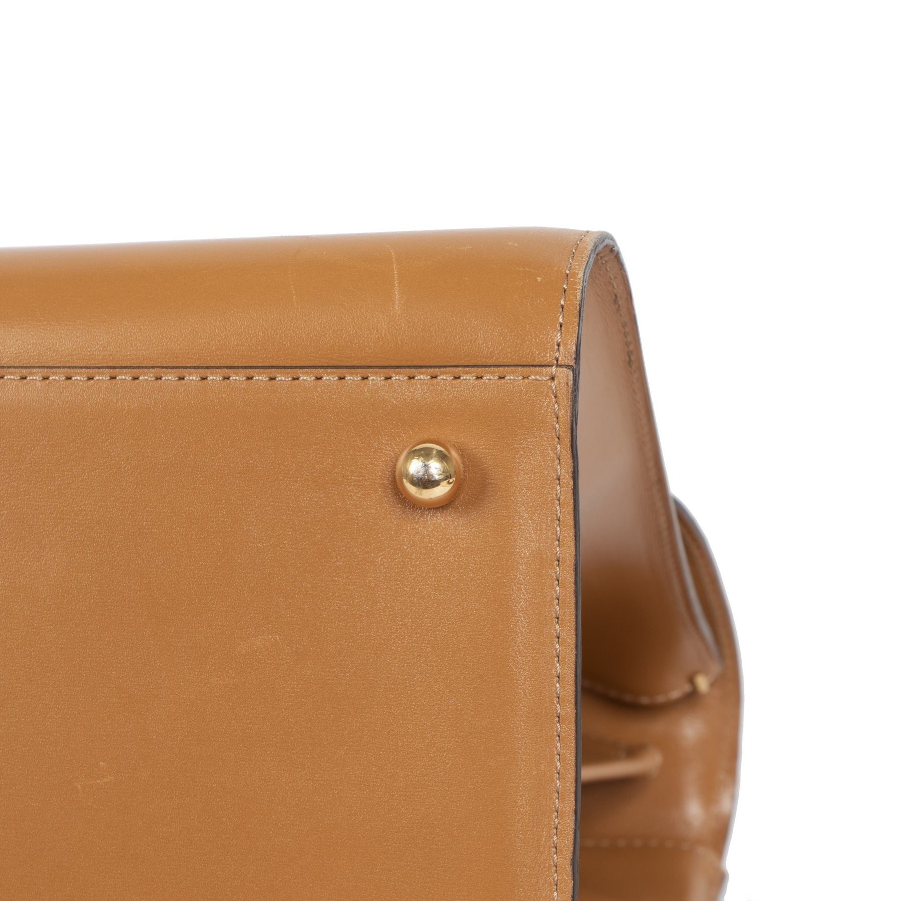 Authentieke Tweedehands Delvaux Brillant East West Camel Bag juiste prijs veilig online shoppen luxe merken webshop winkelen Antwerpen België mode fashion