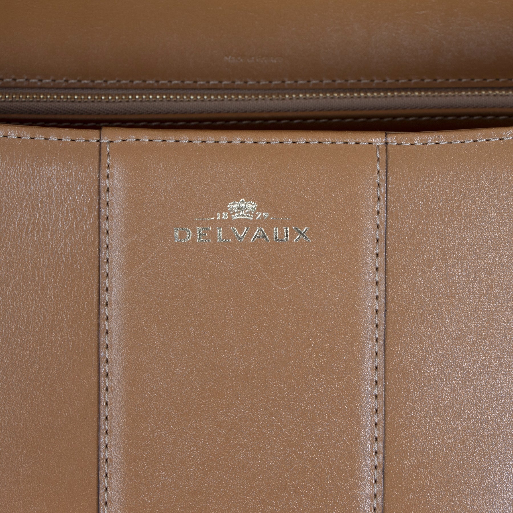 Authentic secondhand Delvaux Brillant East West Camel Bag designer bags fashion designer brands luxury vintage webshop safe secure online shopping worldwide shipping delivery