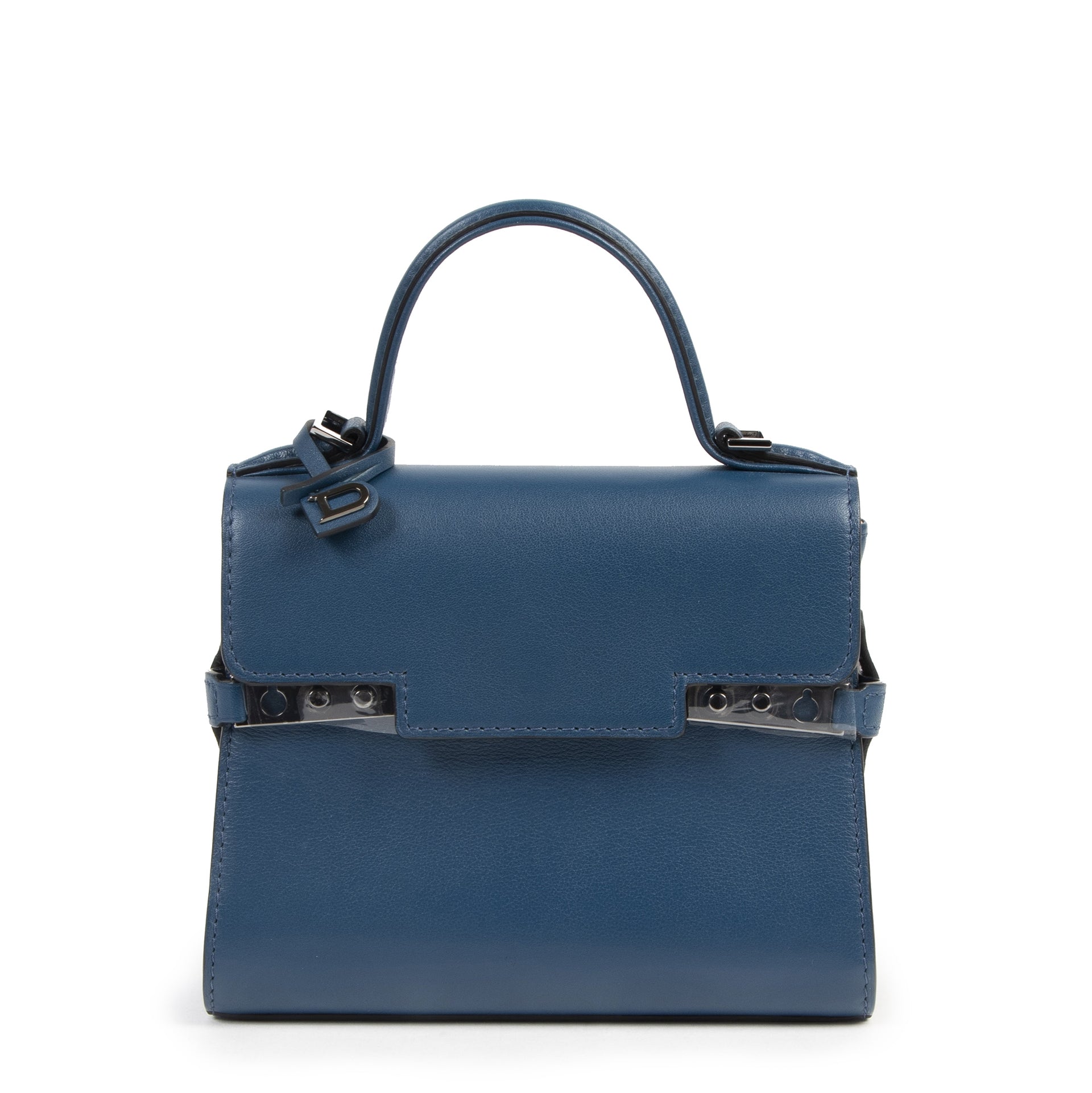 shop safe online Never Used Delvaux Blue De Pluse Tempête Micro Calf Souple