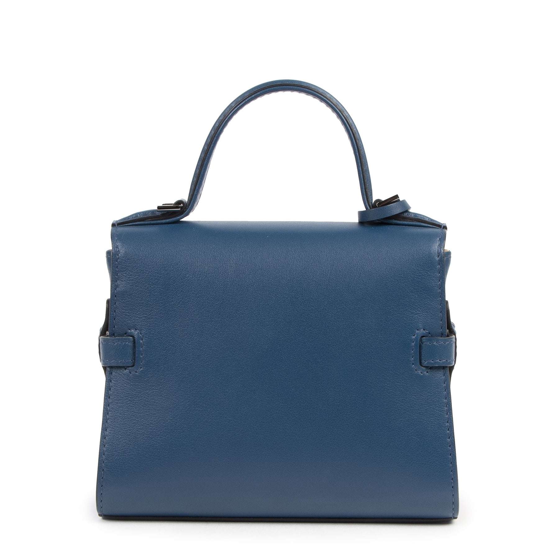 shop safe online Never Used Delvaux Blue De Pluse Tempête Micro Calf Souple