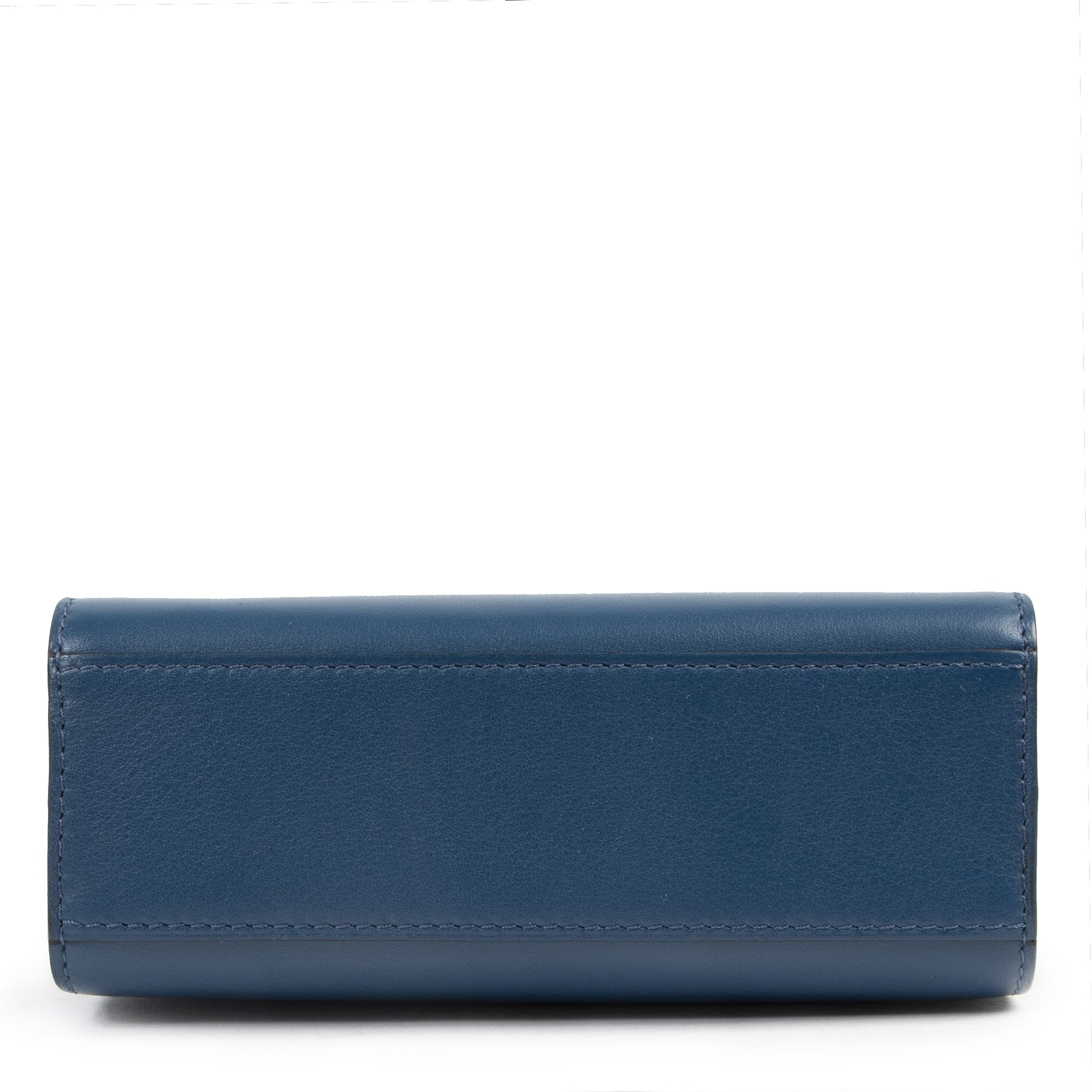 koop veilig online Never Used Delvaux Blue De Pluse Tempête Micro Calf Souple