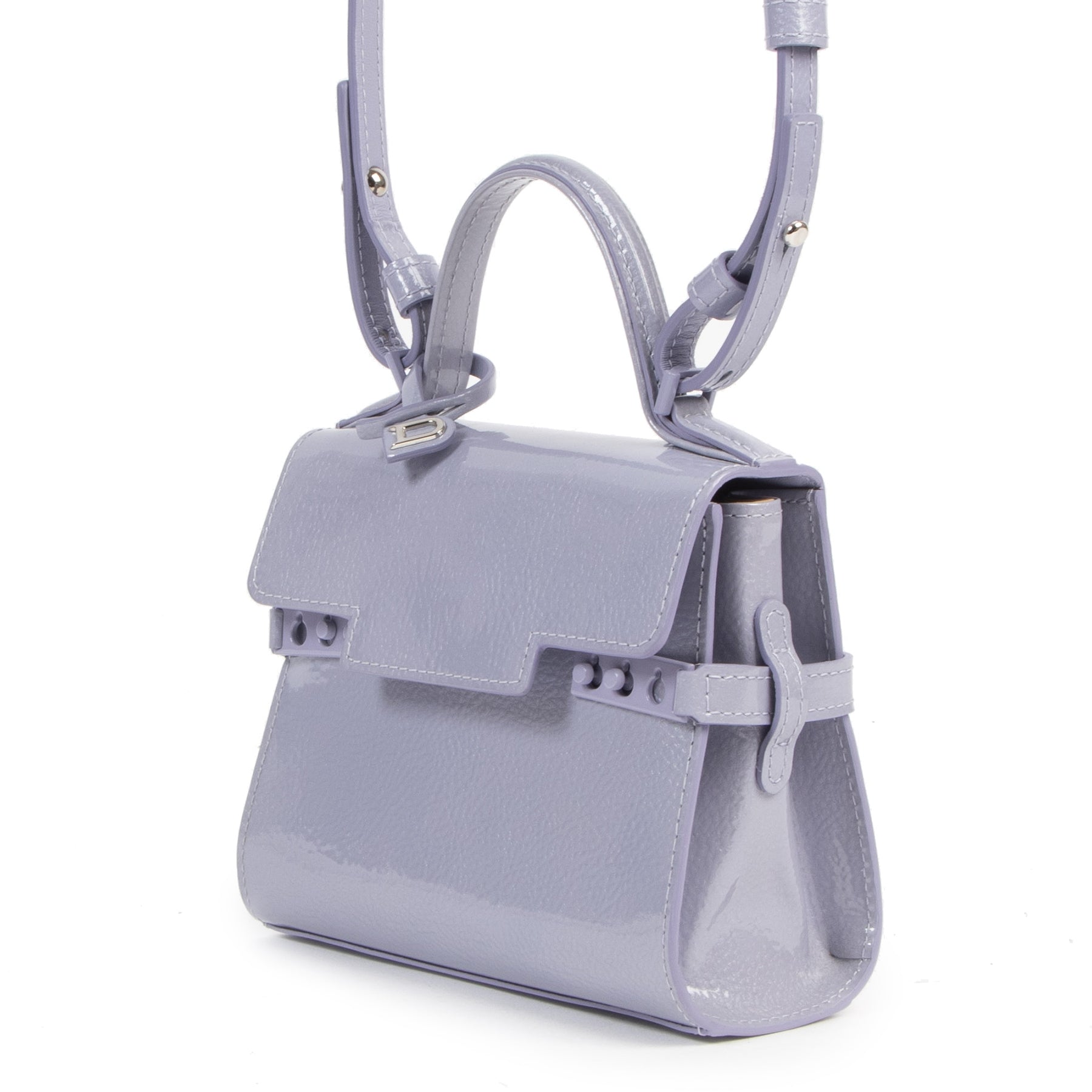 Delvaux Tempête Lilac Micro Crossbody Bag