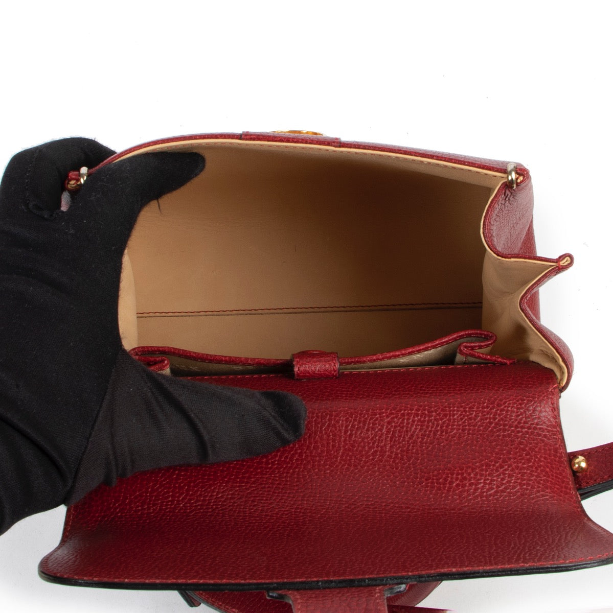vintage secondhand Delvaux brillant top handle bag