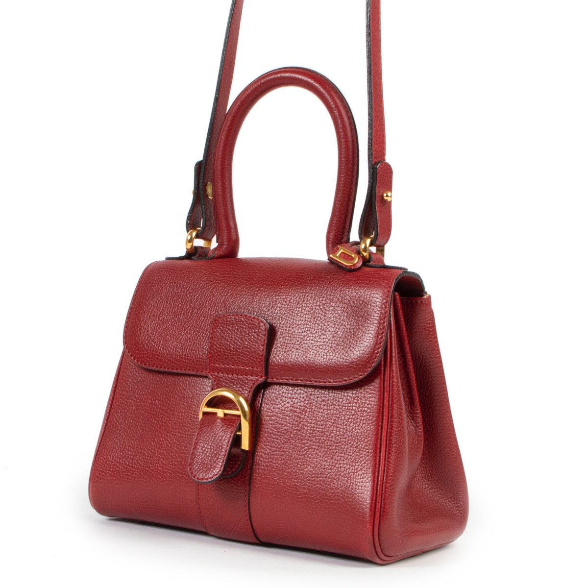 Delvaux Burgundy Brillant Mini GHW
