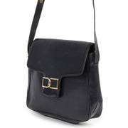 Authentic second-hand vintage Delvaux Navy DD Crossbody Bag buy online webshop LabelLOV