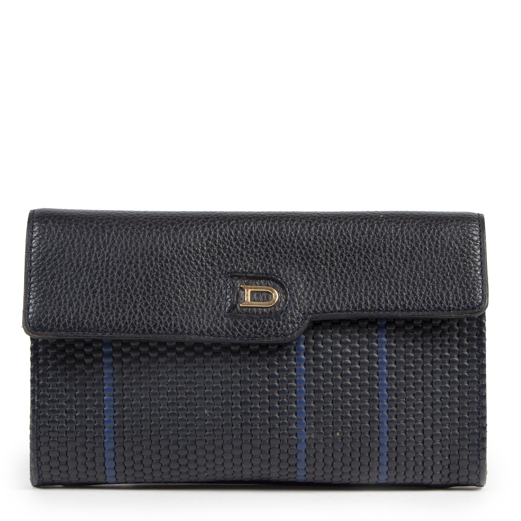 Authentic second-hand vintage Delvaux Toile De Cuir Pouch buy online webshop LabelLOV