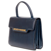 Delvaux Vintage Blue Top Handle Bag te koop bij Labellov tweedehands designer handtassen en accesoires