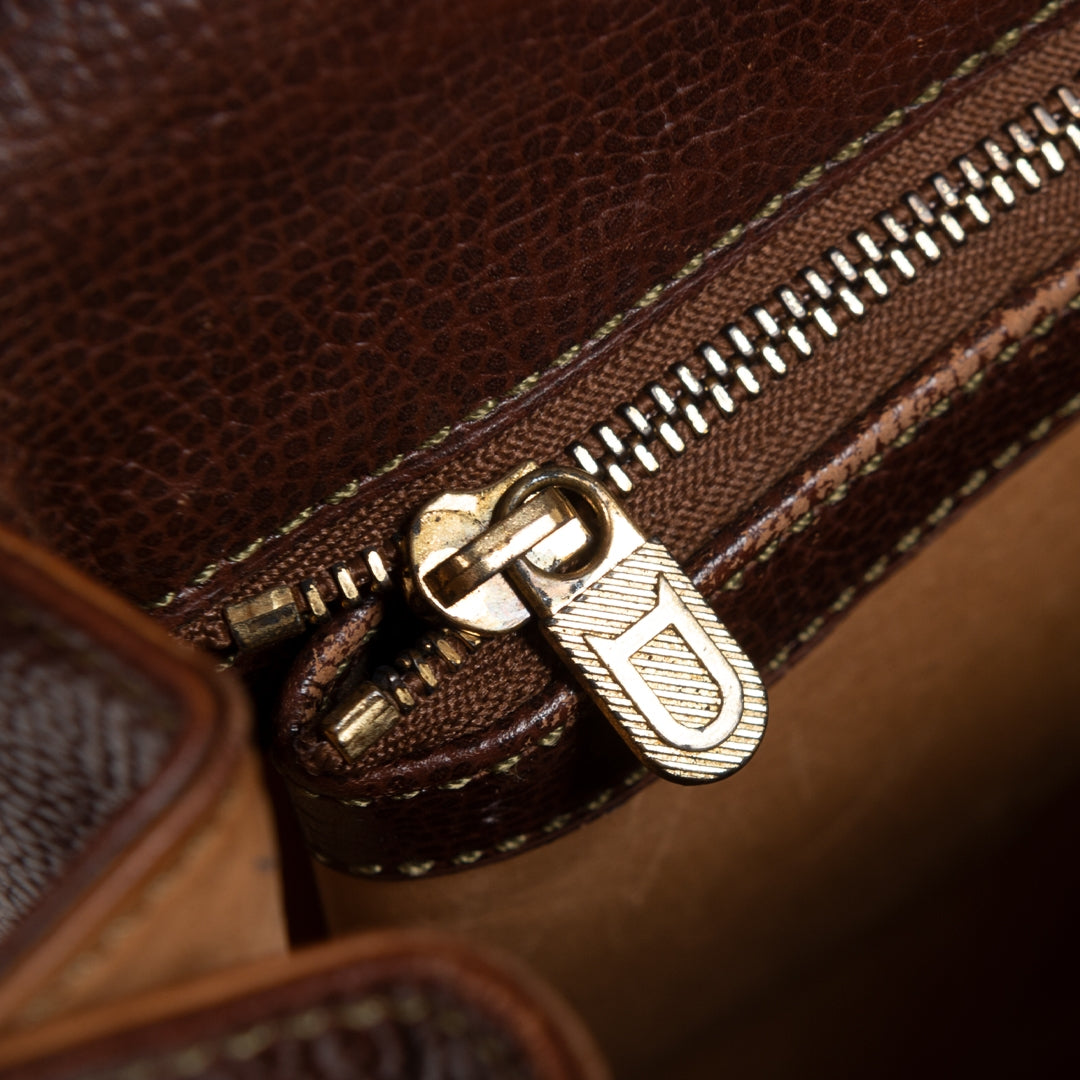 Authentieke Tweedehands Delvaux Brillant Brown PM Bag juiste prijs veilig online shoppen luxe merken webshop winkelen Antwerpen België mode fashion