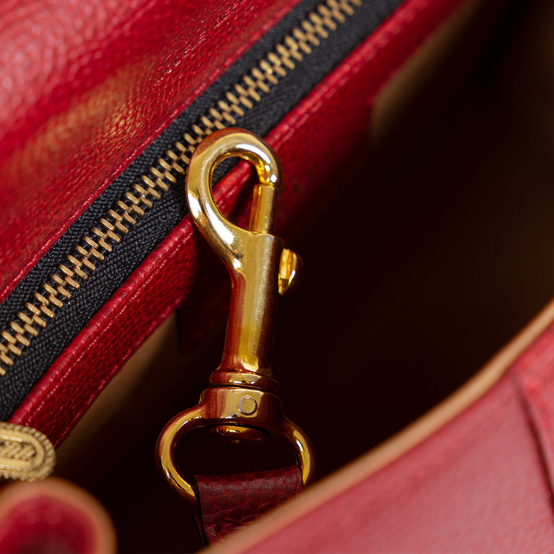 Delvaux Brillant PM Red + Strap