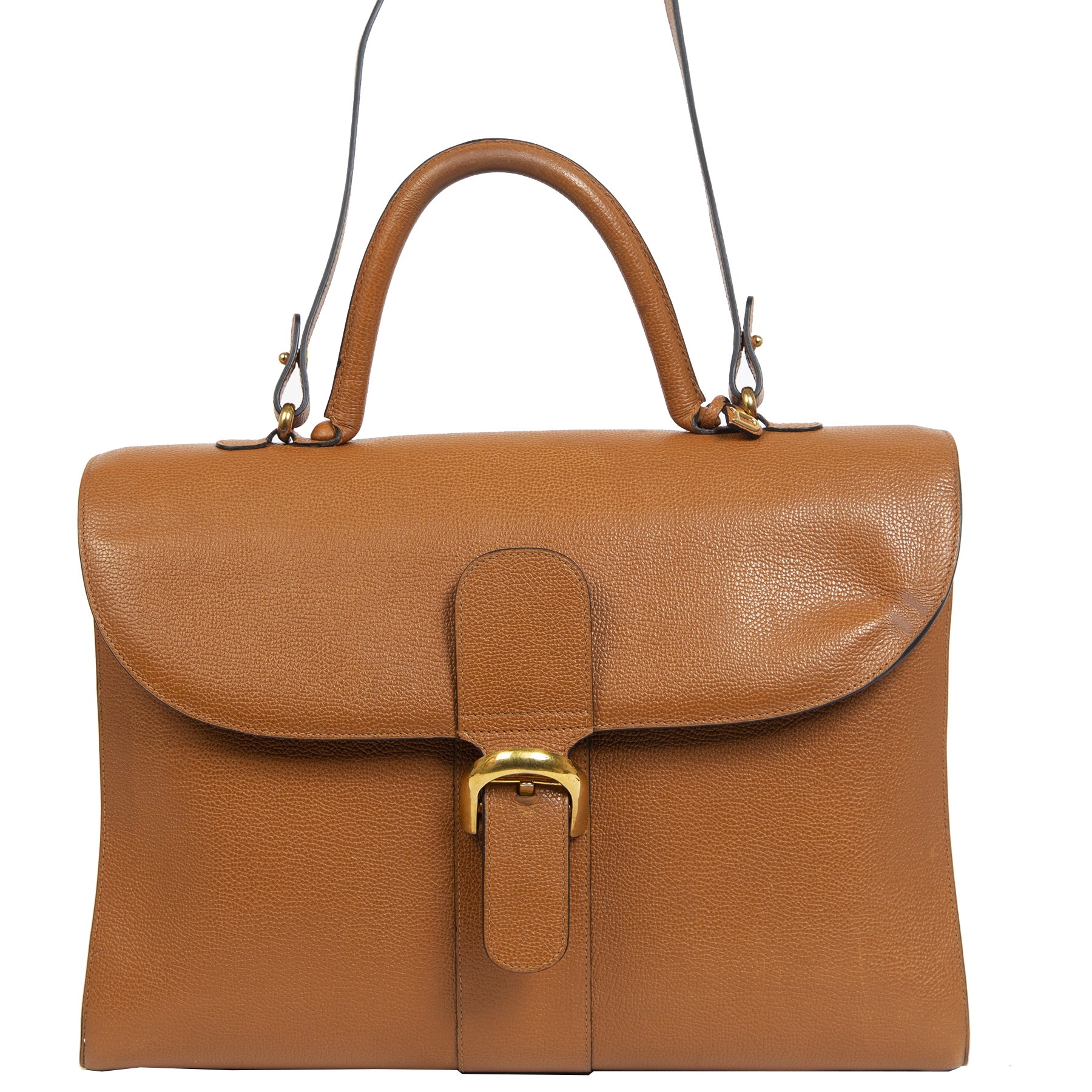Delvaux Brillant Cognac Briefcase te koop