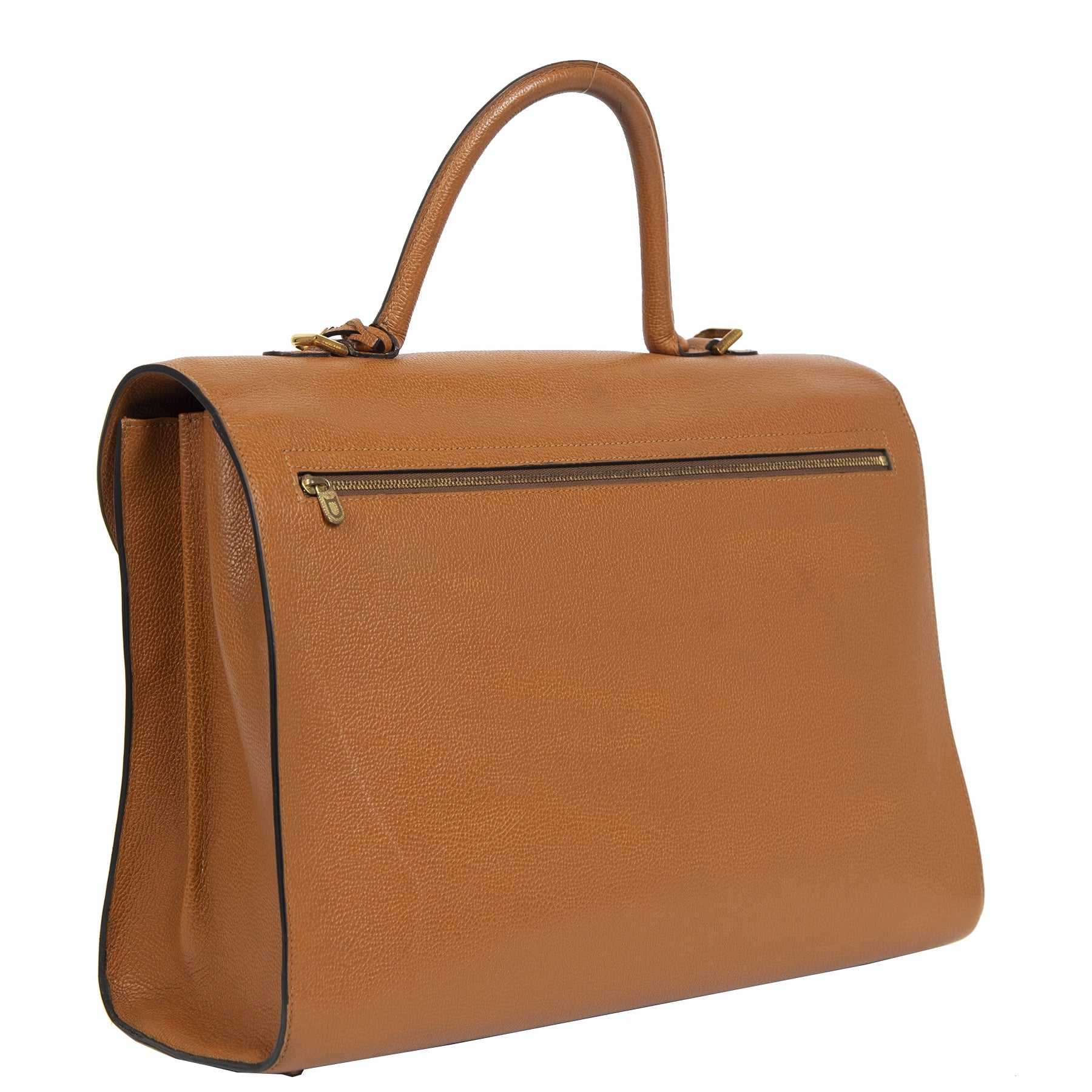 Delvaux Brillant Cognac Briefcase buy and sell
