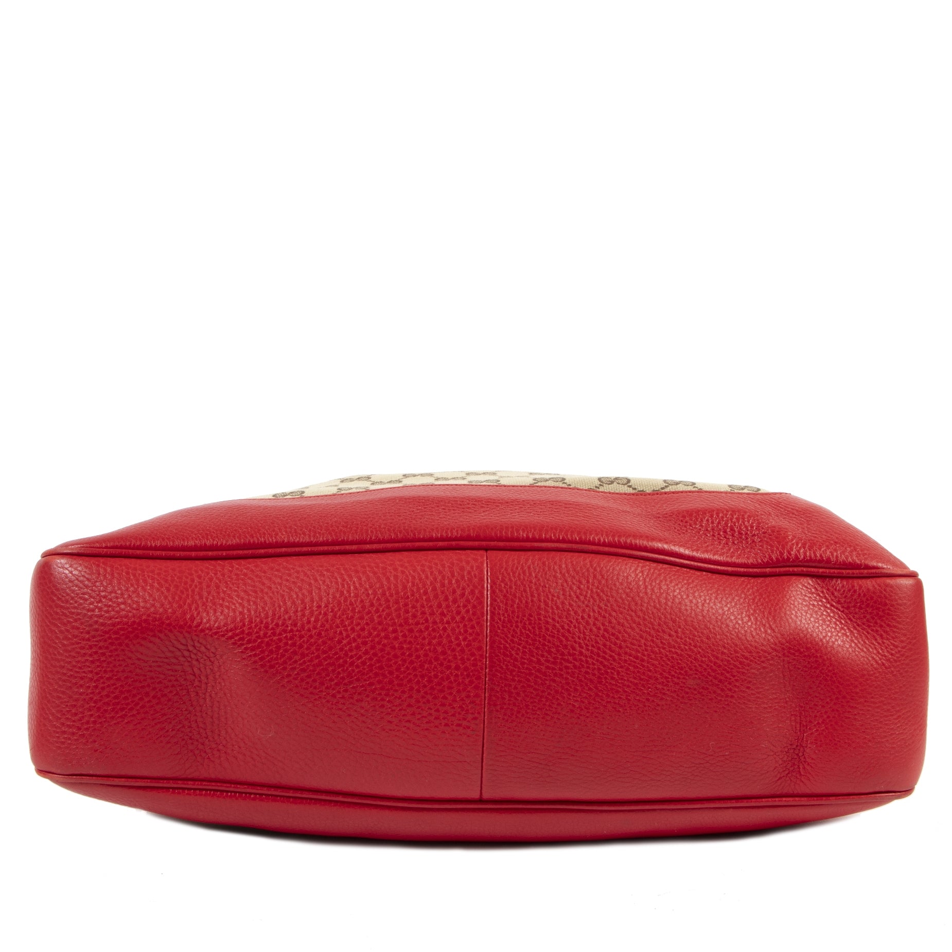 Gucci Monogram Red Diana Medium Bamboo Shoulder Bag for the best price at Labellov authentic designer luxury
