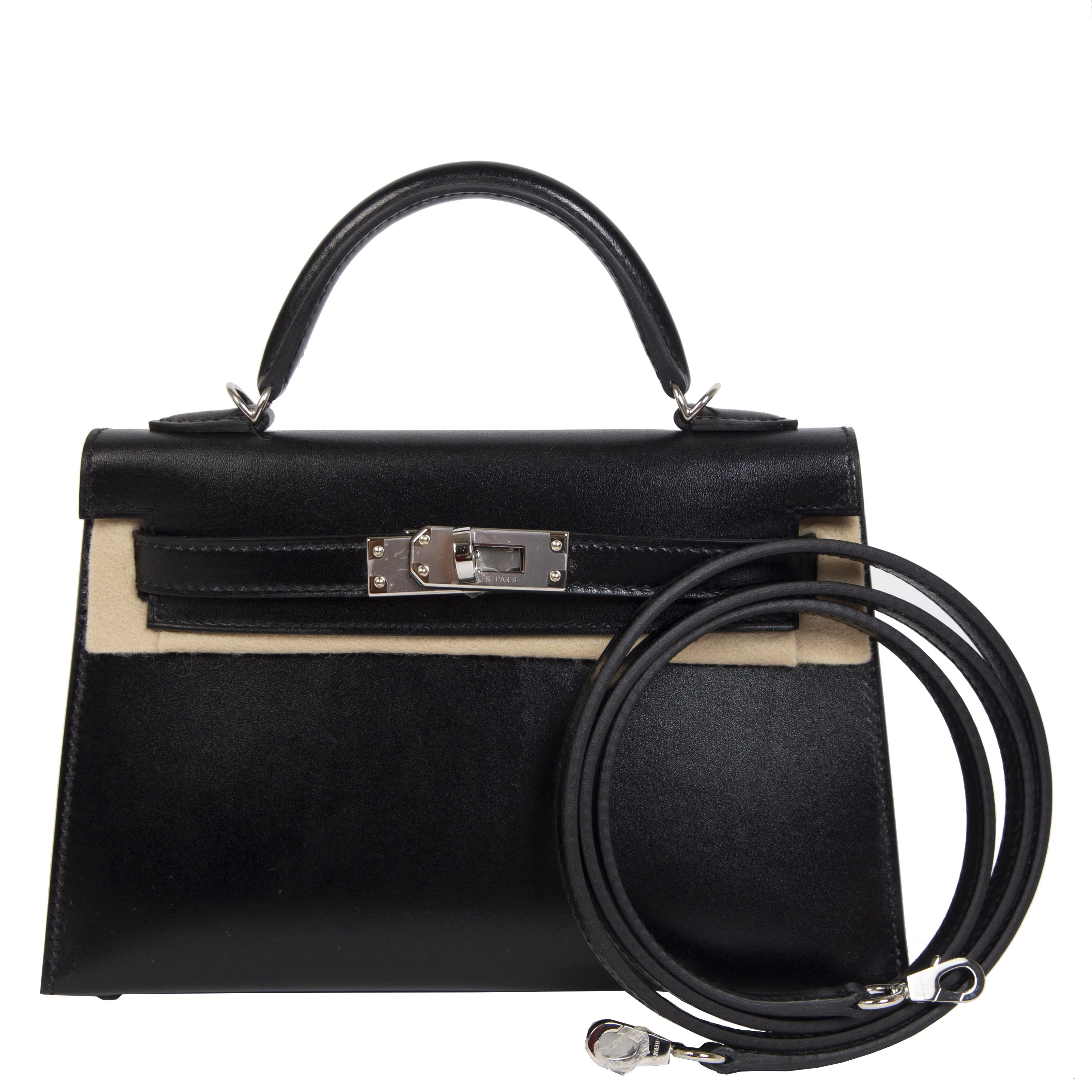 Hermes Kelly II mini black box calf leather PHW – Labellov