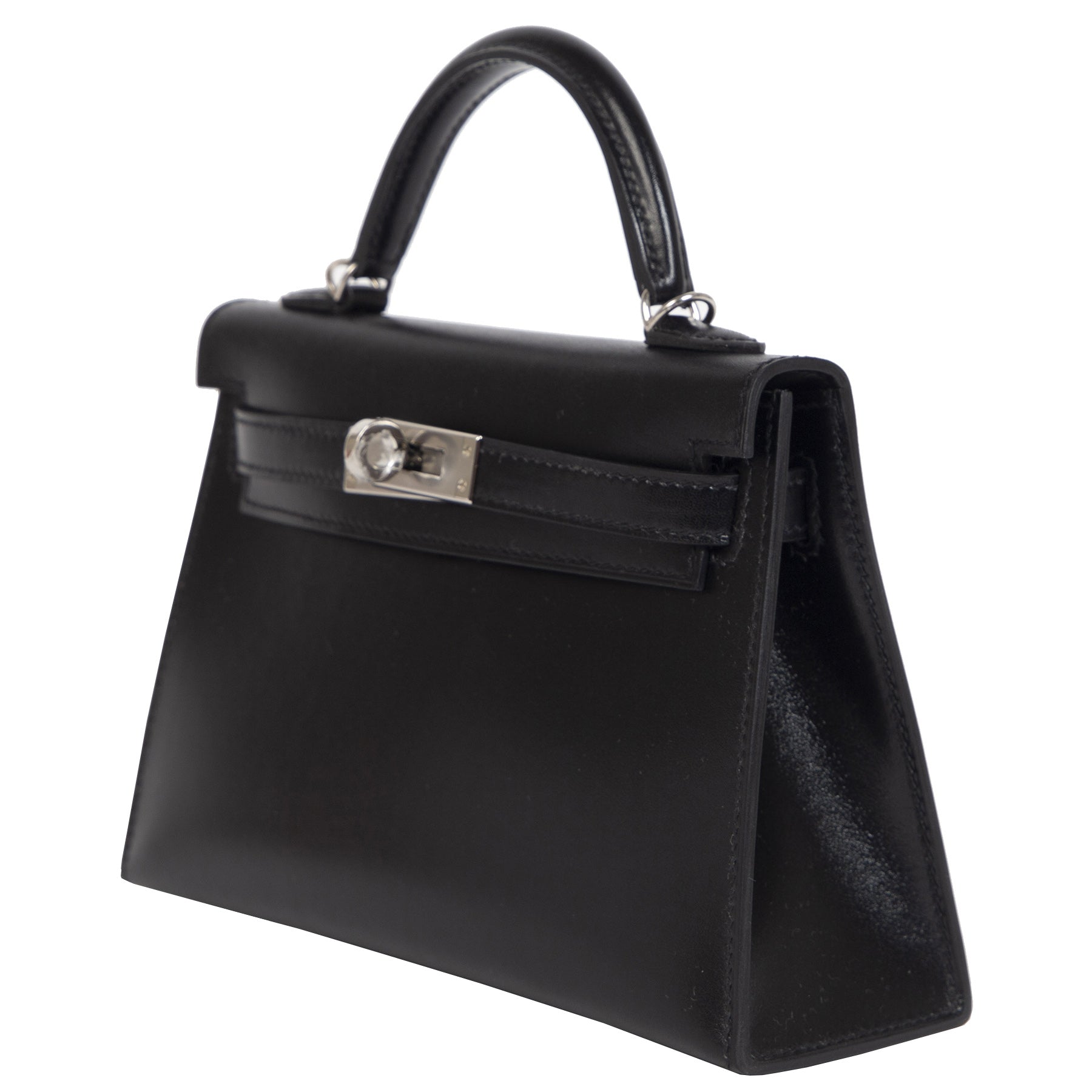 Hermès Kelly II Mini Zwart Box Calf PHW