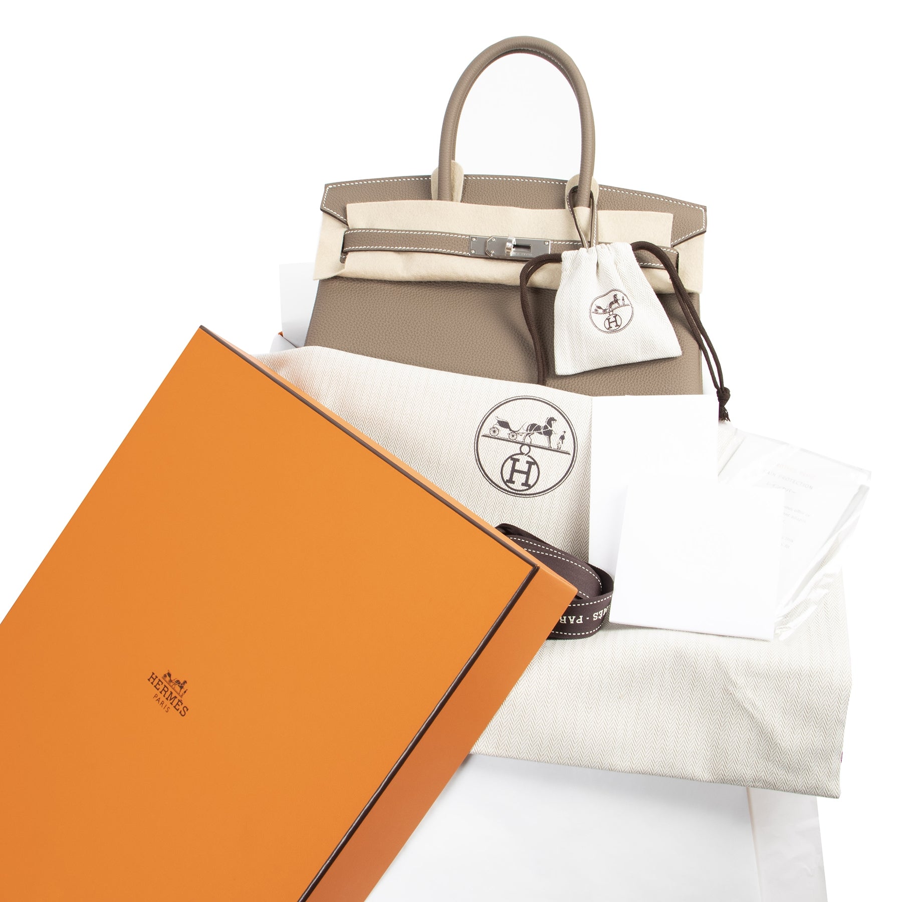 skip the waiting list shop safe online Brand New Hermès Birkin 30 Etoupe Togo PHW