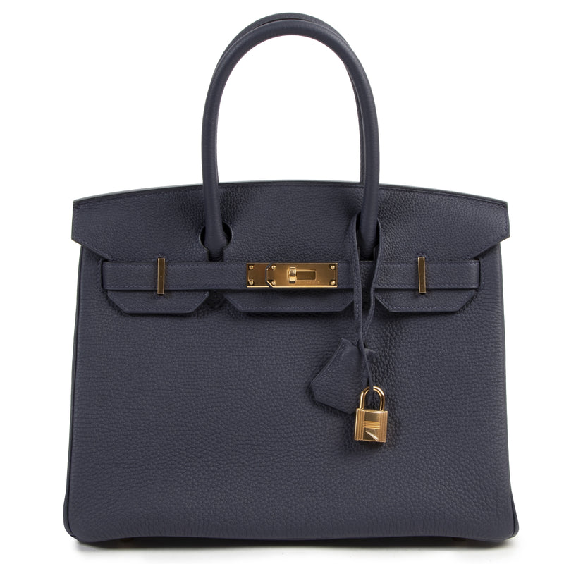 Hermès Birkin 30 Bleu Nuit Togo GHW for the best price at Labellov secondhand luxury