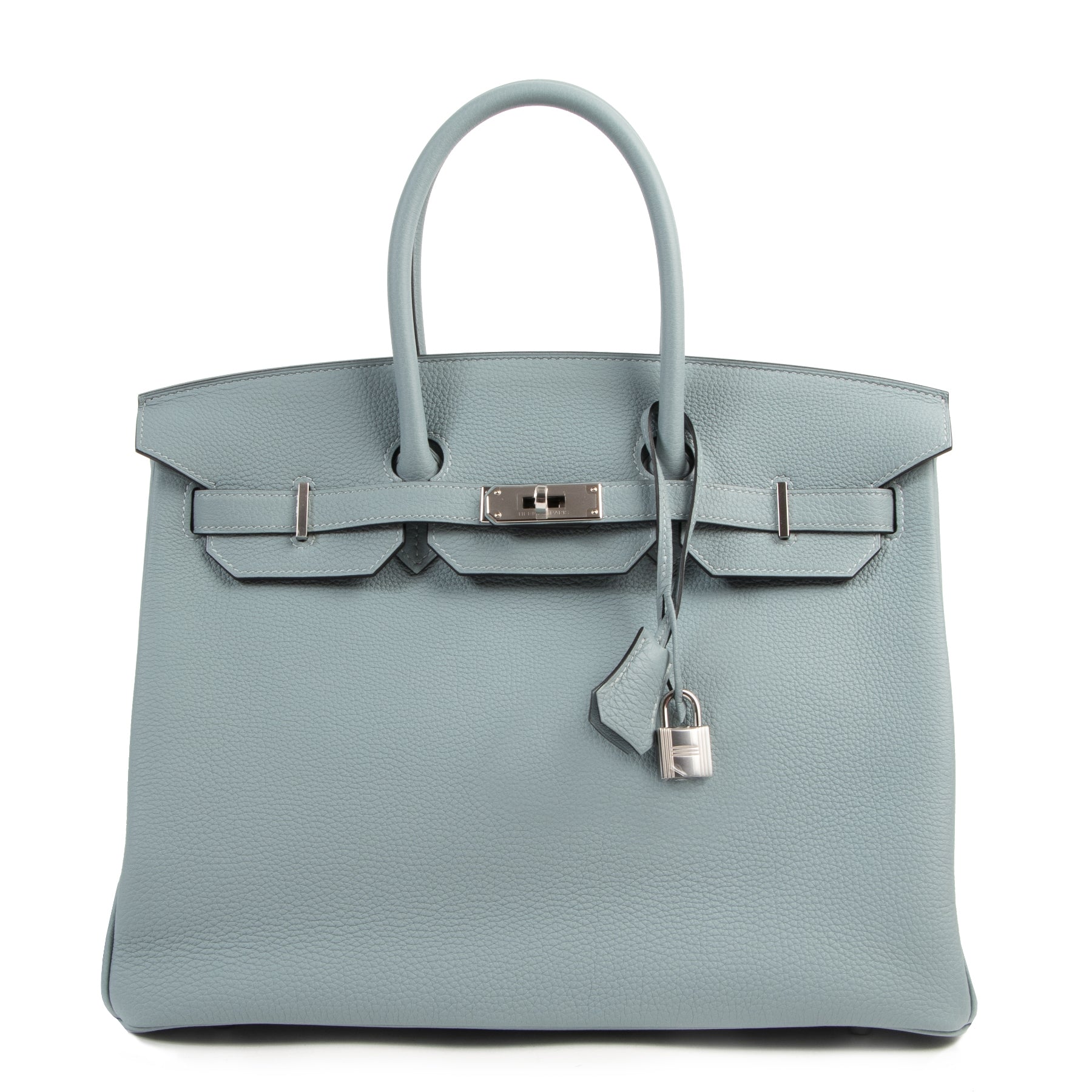 acheter en ligne seconde main Hermès Birkin 35 Ciel Togo PHW