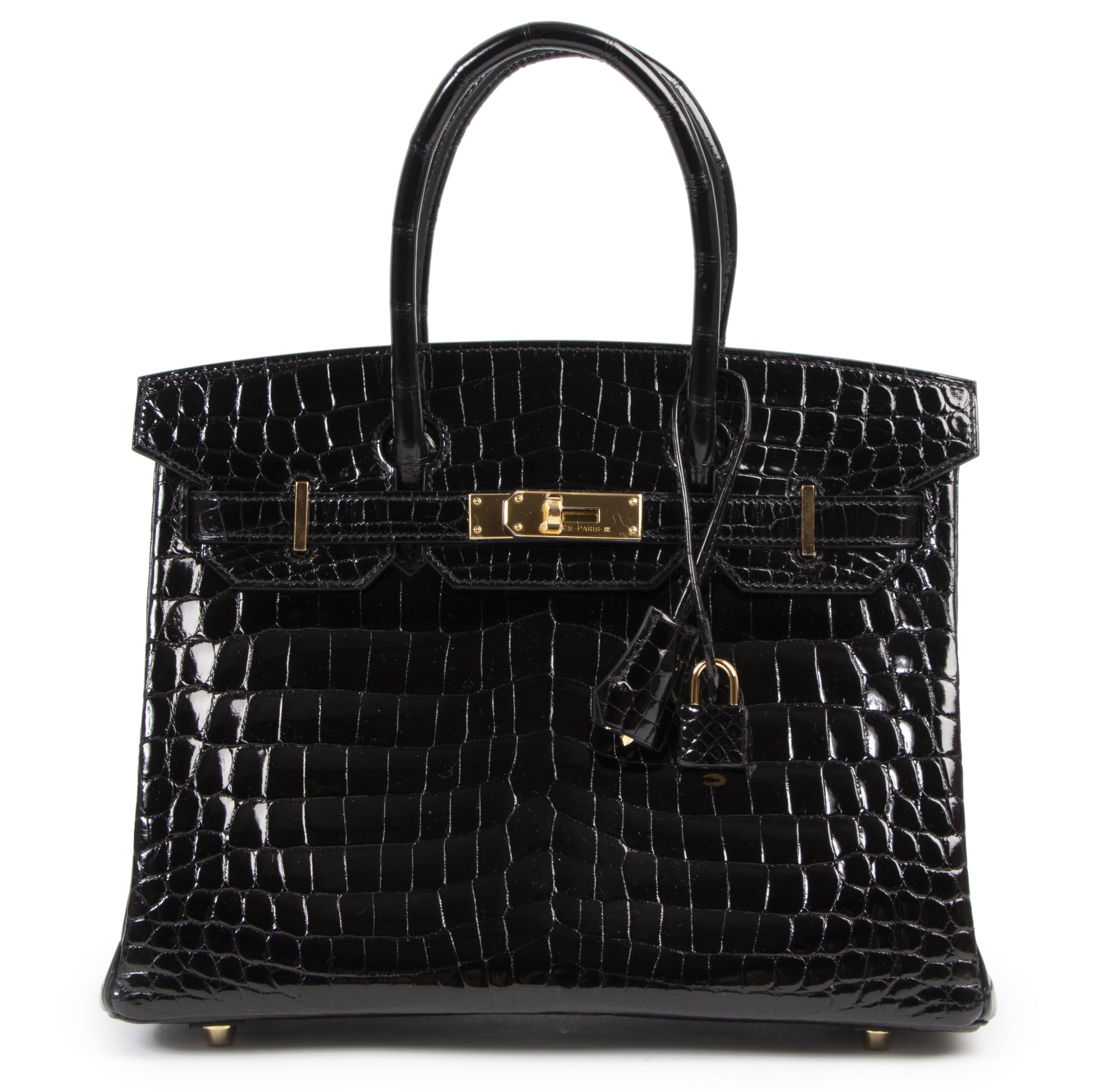 Hermès Birkin 30 Crocodile Niloticus Lisse Noir GHW