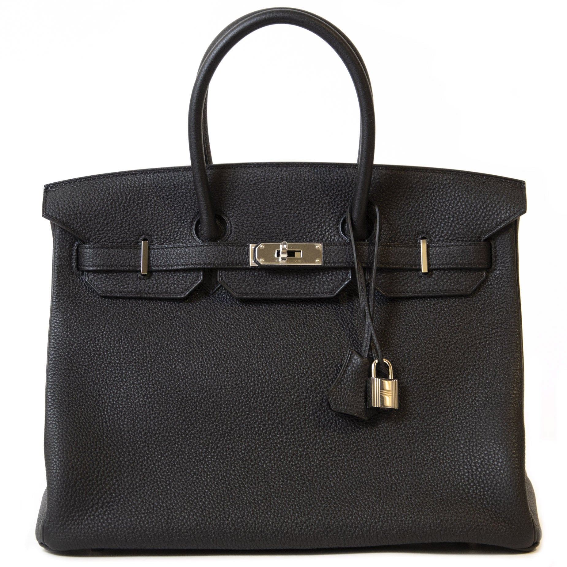 Buy and sell 100% authentic Hermès Birkin 35 Black Togo GHW