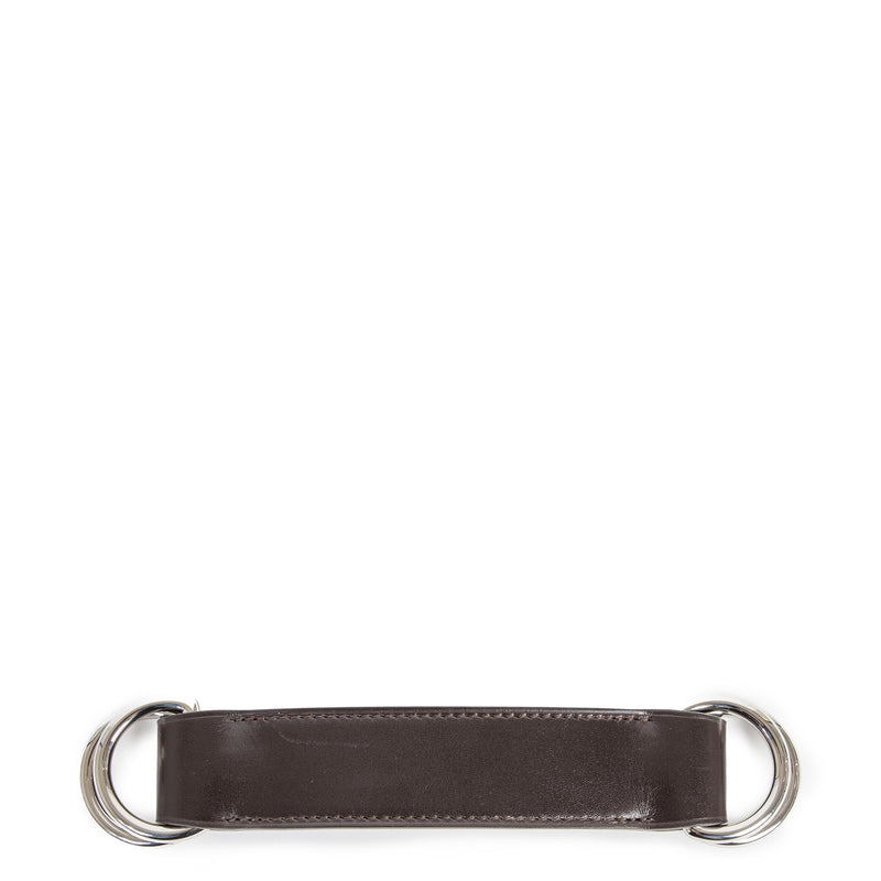 Authentic second-hand vintage Hermès Brown Leather Romance Belt buy online webshop LabelLOV