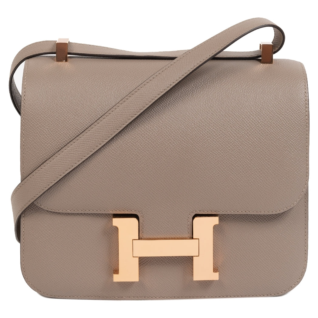 Hermes Constance 24 Gris Asphalt Epsom