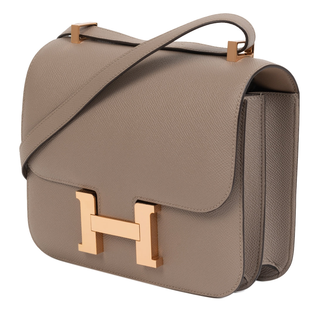 100% authentic Hermes Constance 24cm gris asphalt epsom rose gold hardware exclusively available at labellov secondhand vintage designer webshop