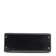 Authentieke Tweedehands Hermes Kelly 28 Black Boxcalf + Strap juiste prijs veilig online shoppen luxe merken webshop winkelen Antwerpen België mode fashion