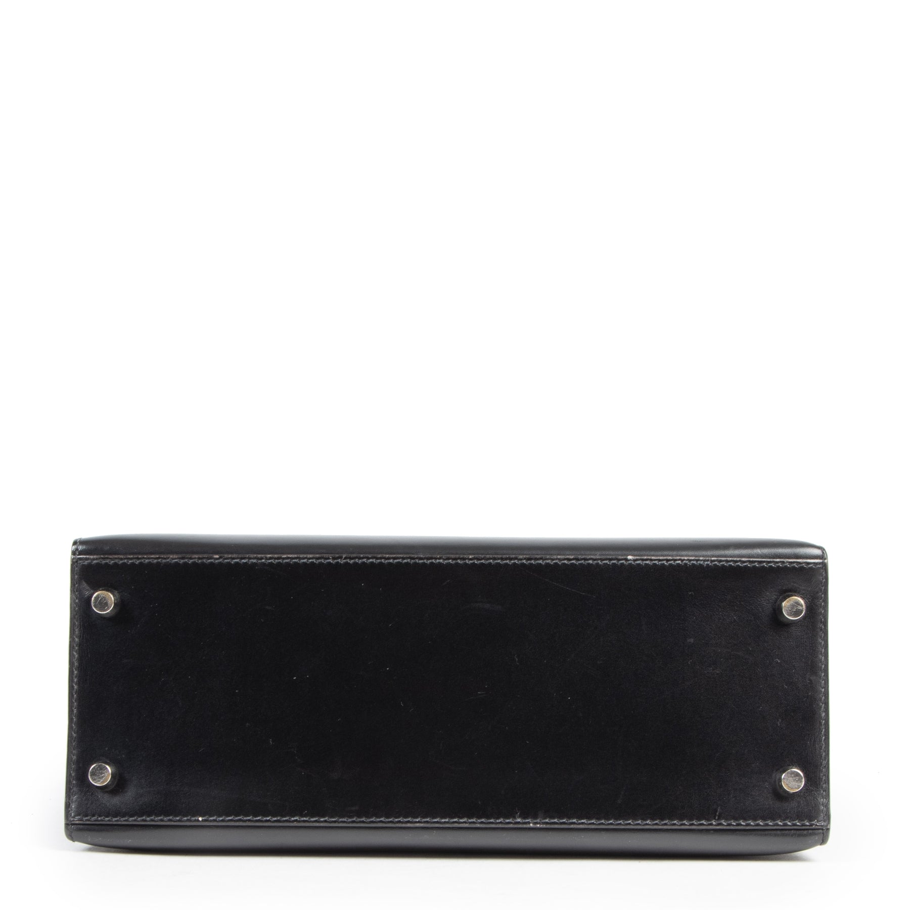 Authentieke Tweedehands Hermes Kelly 28 Black Boxcalf + Strap juiste prijs veilig online shoppen luxe merken webshop winkelen Antwerpen België mode fashion