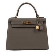 Hermès Kelly 28 Veau Epsom Gris Etain GHW pour le meilleur prix chez Labellov à Avers