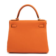 Hermès Kelly Retourne 28 Togo Feu GHW