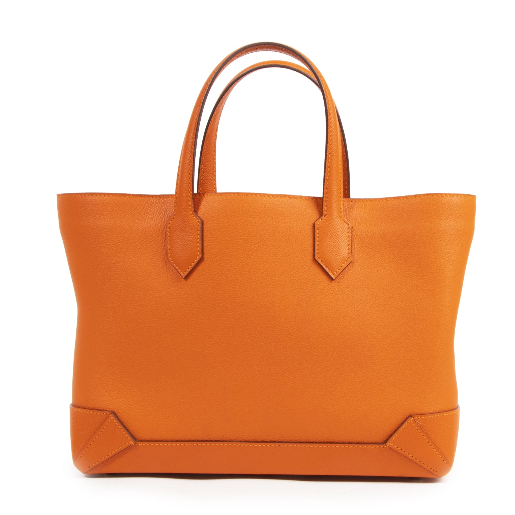 Hermès Sac Maxibox Cabas 30 Veau Evercolor/Veau Epsom Feu