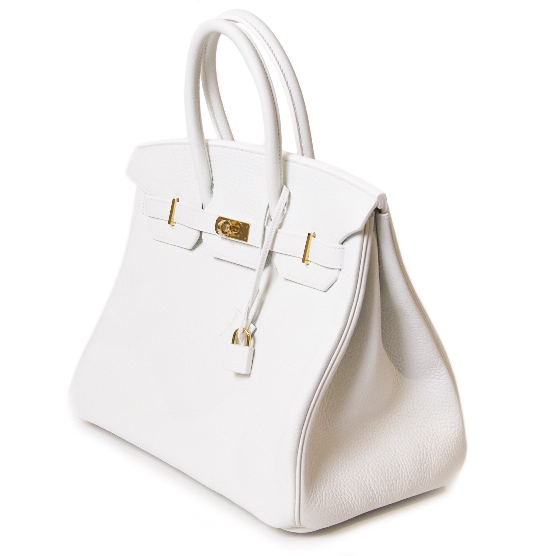 Hermès Birkin 35 Wit Taurillon Clemence GHW