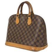 Authentieke Tweedehands Louis Vuitton Alma Damier Ebene MM Bag juiste prijs veilig online shoppen luxe merken webshop winkelen Antwerpen België mode fashion