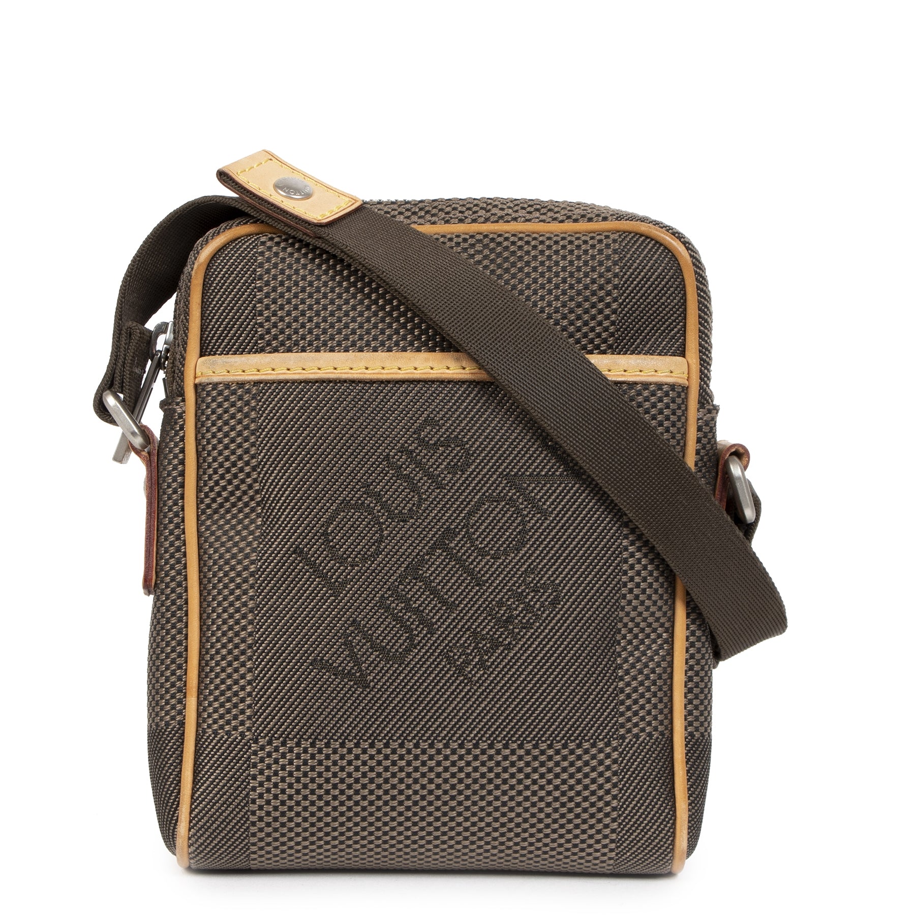 Authentic secondhand Louis Vuitton Compagnon Grey Damier Geant Canvas Bag designer bags designer brands fashion luxury vintage webshop safe secure online shopping worldwide shipping